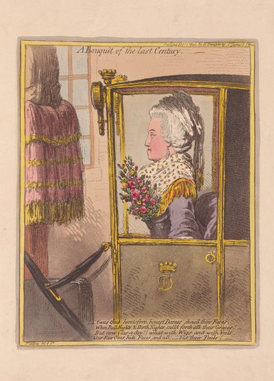 Ein Blumenstrauß aus dem letzten Jahrhundert von James Gillray