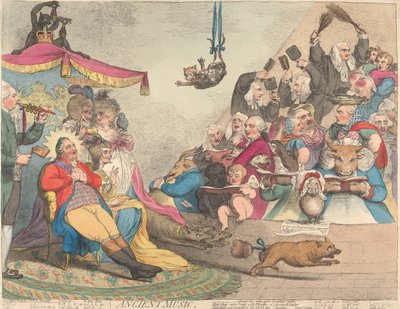Alte Musik von James Gillray