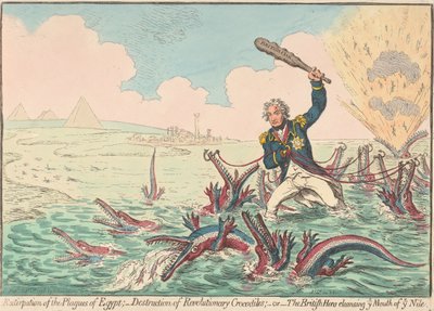 Ausrottung der Plagen Ägyptens von James Gillray