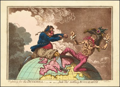 Kampf um den Misthaufen - oder - Jack Tar besiegt Buonaparte von James Gillray