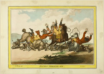 Hunde werfen ab von James Gillray