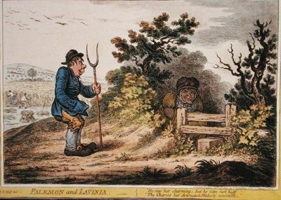 Palemon und Lavinia, veröffentlicht von Hannah Humphrey 1805 von James Gillray