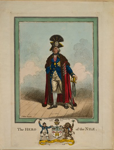 Der Held des Nils (1878) von James Gillray
