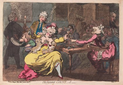 Der verletzte Graf, veröffentlicht 1786 von James Gillray