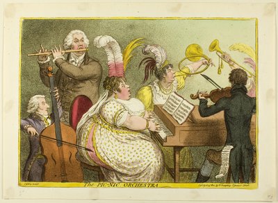 Das Picknick-Orchester von James Gillray