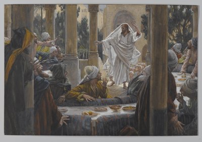 Flüche gegen die Pharisäer, Illustration aus Das Leben unseres Herrn Jesus Christus, 1886-96 von James Jacques Joseph Tissot