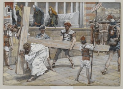 Jesus trägt das Kreuz, Illustration aus Das Leben unseres Herrn Jesus Christus, 1886-94 von James Jacques Joseph Tissot