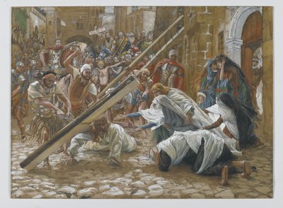 Jesus trifft seine Mutter, Illustration aus Das Leben unseres Herrn Jesus Christus, 1886-94 von James Jacques Joseph Tissot