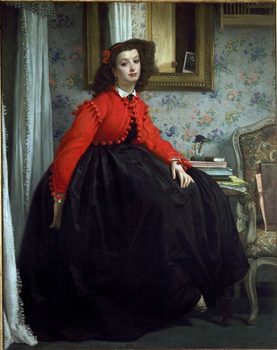 Porträt von Fräulein L.L., genannt Mädchen mit roter Weste von James Jacques Joseph Tissot