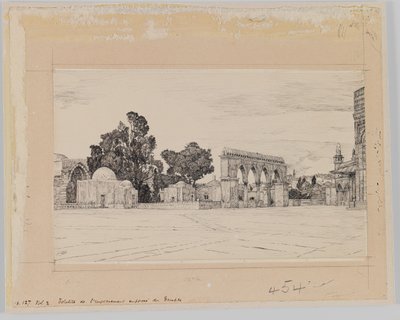 Vermuteter Standort des Tempels, Illustration aus Das Leben unseres Herrn Jesus Christus von James Jacques Joseph Tissot