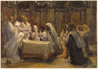 Die Kommunion der Apostel, Illustration für Das Leben Christi, ca. 1884-96 von James Jacques Joseph Tissot