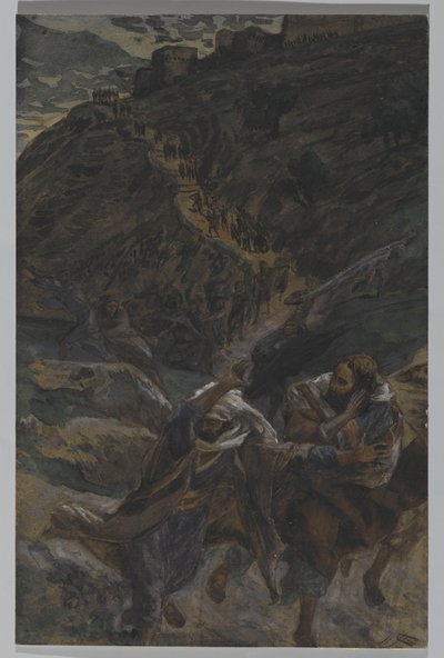 Die Flucht der Apostel, Illustration aus Das Leben unseres Herrn Jesus Christus, 1886-94 von James Jacques Joseph Tissot