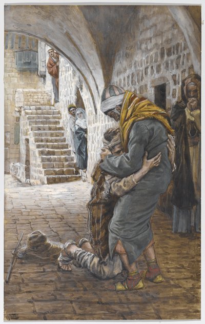 Die Rückkehr des verlorenen Sohnes, Illustration für Das Leben Christi, ca. 1886-96 von James Jacques Joseph Tissot