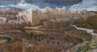 Der Tempel des Herodes zu unserer Herrn Zeit, ca. 1886-96 von James Jacques Joseph Tissot