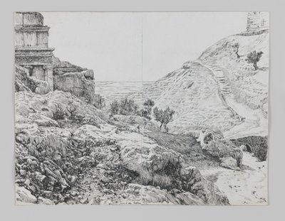 Grab von Absalom, Tal von Josaphat, Illustration aus Das Leben unseres Herrn Jesus Christus von James Jacques Joseph Tissot