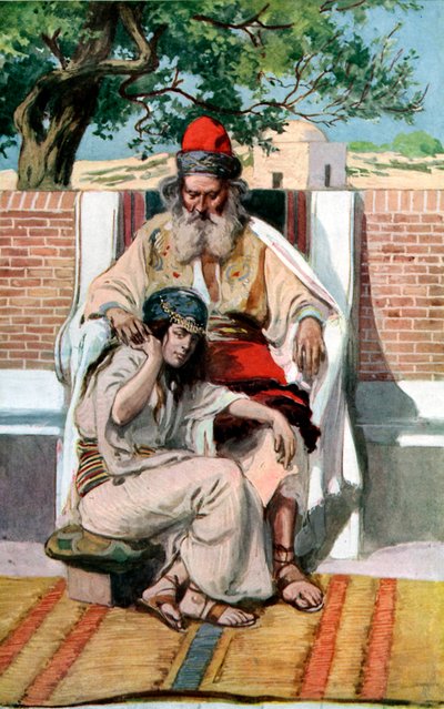 David und Abischag von James Jacques Joseph after Tissot