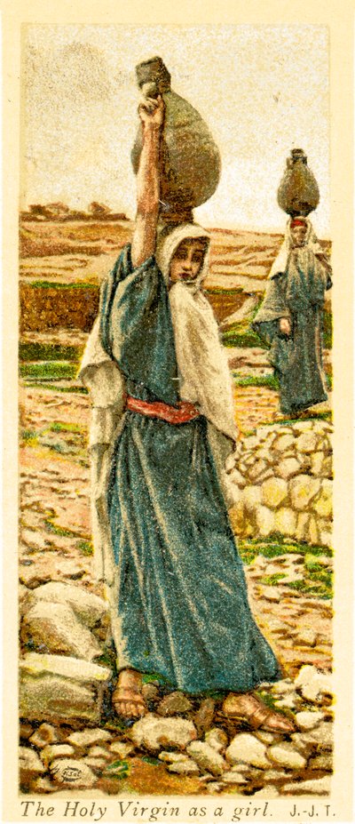 Die Heilige Jungfrau als Mädchen - Bibel von James Jacques Joseph after Tissot