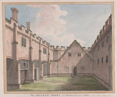 Herstmonceux Castle, East Sussex: Der Hühnerhof von James Lambert  of Lewes