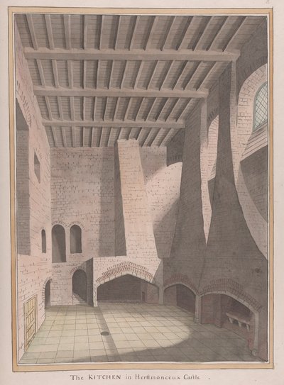 Burg Herstmonceux, East Sussex: Die Küche von James Lambert  of Lewes