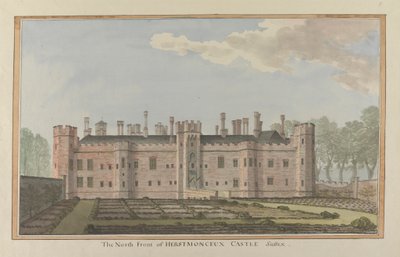 Herstmonceux Castle, East Sussex: Die Nordfront von James Lambert  of Lewes
