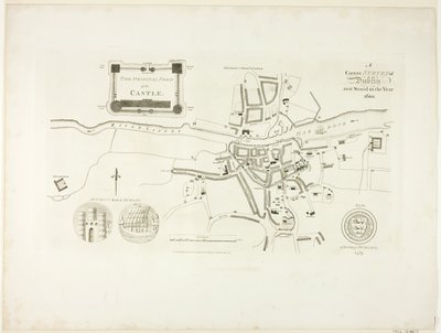 Korrekte Vermessung von Dublin, wie es im Jahr 1610 stand von James Malton