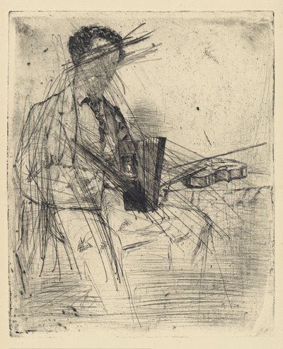 [76] Eindrücke von annullierten Platten von Whistler - Ross Winans. von James Abbott McNeill Whistler
