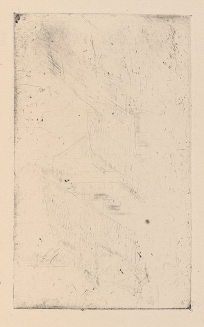 [76] Eindrücke von annullierten Platten von Whistler - Der Muff von James Abbott McNeill Whistler