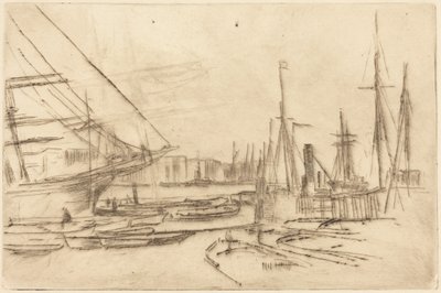 Eine Skizze aus Billingsgate von James McNeill Whistler