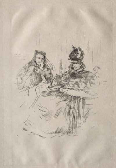 Nachmittagstee, Mrs. Phillips und Mrs. Charles Whibley von James McNeill Whistler
