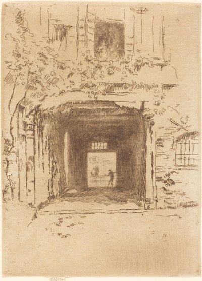 Türöffnung und Weinrebe von James Abbott McNeill Whistler