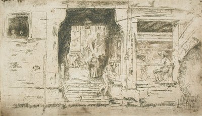 Fischladen, Venedig von James McNeill Whistler