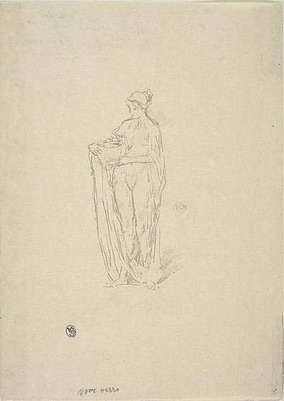 Mädchen mit Schüssel von James Abbott McNeill Whistler