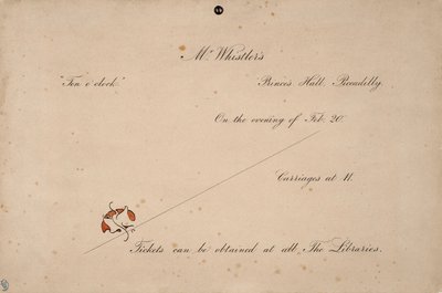Einladung zu Herrn Whistlers „Zehn Uhr“ von James McNeill Whistler