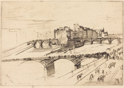 Île de la Cité, Paris von James McNeill Whistler
