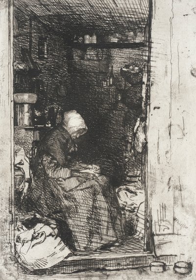 Die Alte mit den Lumpen von James McNeill Whistler