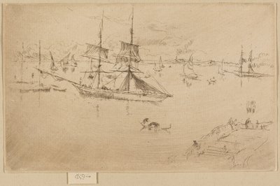 Lagune - Mittag von James Abbott McNeill Whistler