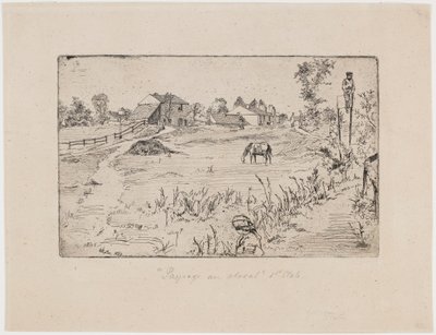 Landschaft mit Pferden von James Abbott McNeill Whistler