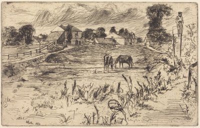 Landschaft mit Pferden von James McNeill Whistler
