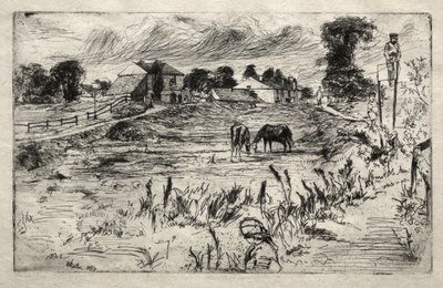 Landschaft mit dem Pferd von James McNeill Whistler