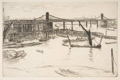 Alte Hungerford Bridge von James McNeill Whistler