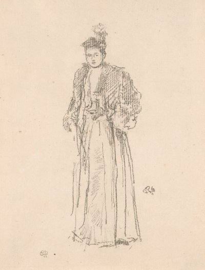 Porträtstudie: Miss Charlotte R. Williams von James Abbott McNeill Whistler