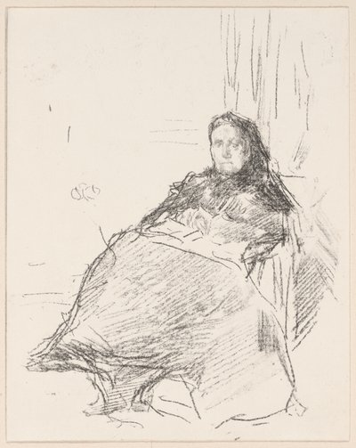 Porträtstudie: Mrs. Philip, Nr. 2 von James Abbott McNeill Whistler