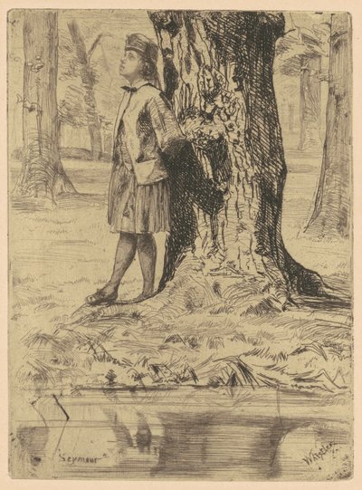 Seymour steht unter einem Baum von James McNeill Whistler