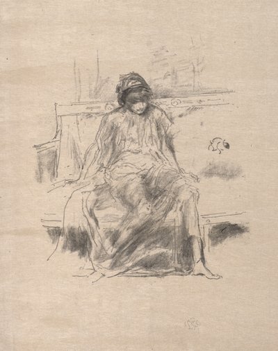 Die drapierte Figur sitzend von James McNeill Whistler