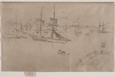 Die Lagune, Mittag von James McNeill Whistler