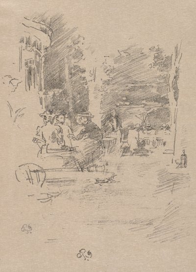 Das kleine Café im Bois von James McNeill Whistler