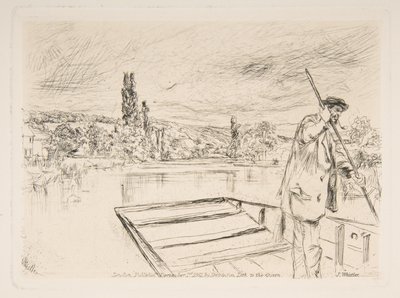 Der Stocherkahn von James McNeill Whistler