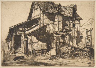 Das unsichere Mietshaus (Der alte Bauernhof) von James McNeill Whistler