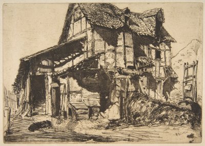 Die unsichere Behausung (Der alte Bauernhof) von James McNeill Whistler