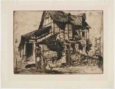 Das unsichere Mietshaus. Eine der zwölf Radierungen aus der Natur. (Das französische Set) von James Abbott McNeill Whistler
